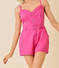 Day + Moon - Cami Denim Romper