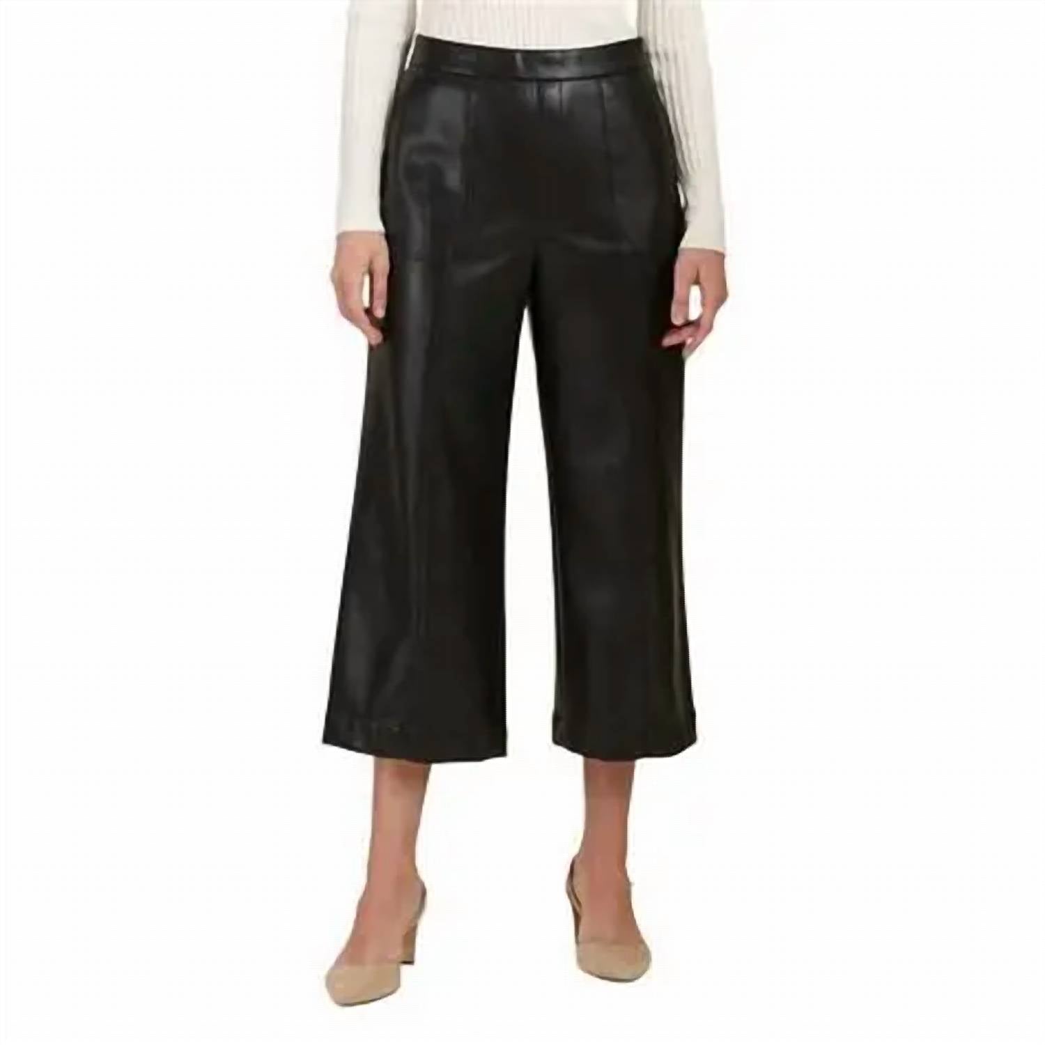 Tyler Boe - Rebecca Pleather Crop Pant