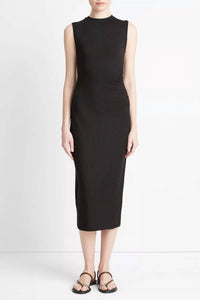 Vince - Sleeveless Gathered Waist Dress