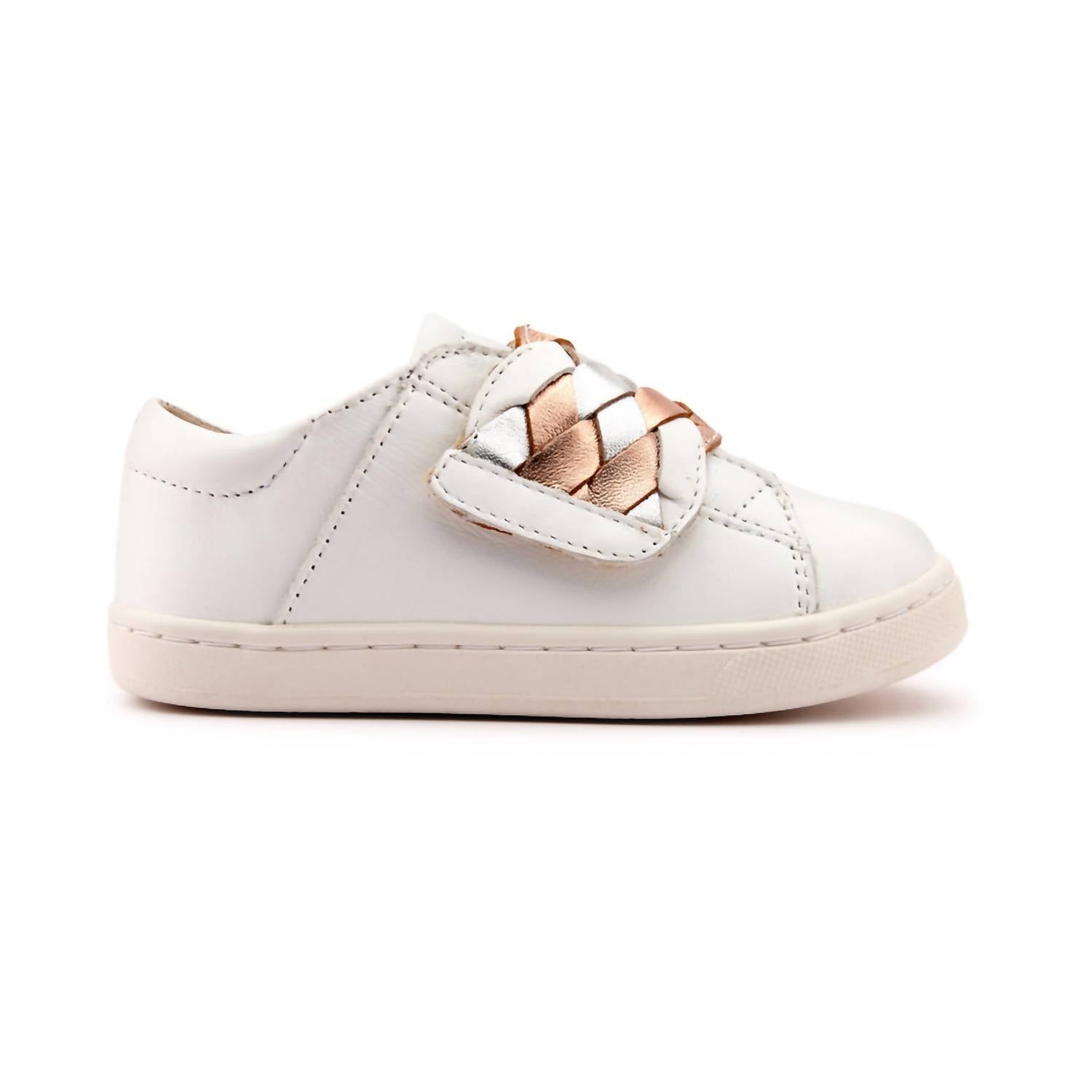 Oldsoles - Girls Igster Velcro Leather Sneakers