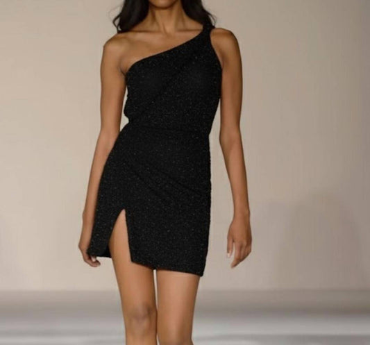 Sherri Hill - Sequin Fully Embellished Asymmetrical One Shoulder Dress