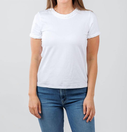 Cinq A Sept - Braided Short Sleeve Tee