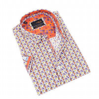 Eight X - Retro Print Short Sleeve Shirt