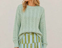 Livro - Cable Crewneck Sweater