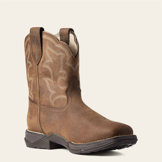Ariat - Women's Anthem Shortie II Waterproof Western Boots - MEDIUM/WIDE