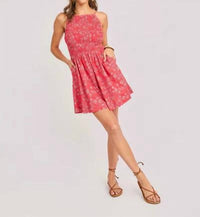 Sadie & Sage - Women's Firecracker Shirred Mini Dress