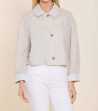 Dolce Cabo - Pinstripe Cuff Jacket