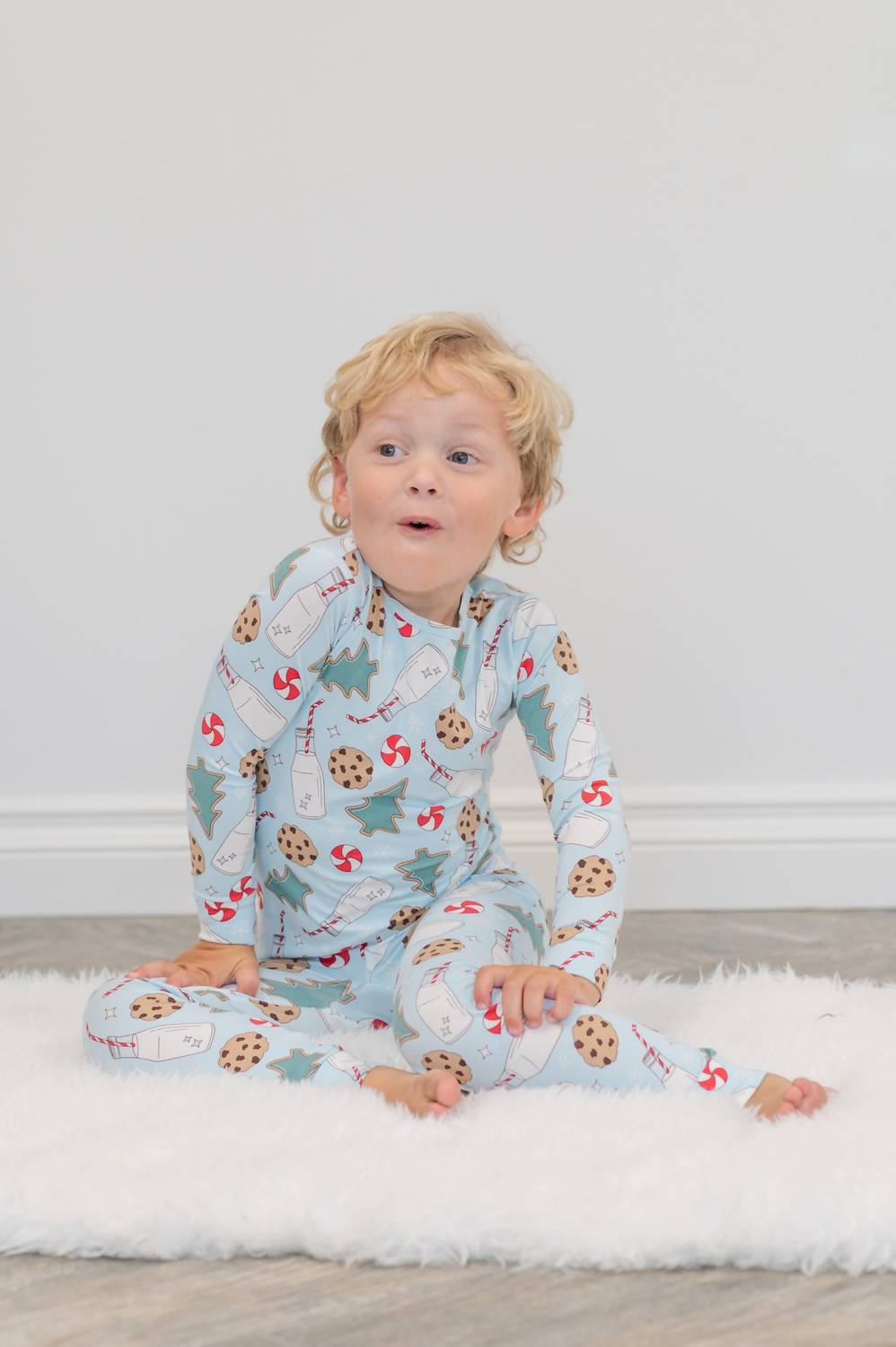Sweet Bamboo - Kid's Santa's Cookies Bamboo Pajama Set