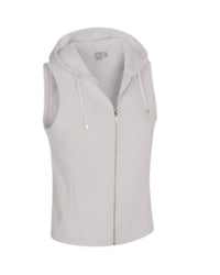 NUSPORT Women's Malibu Hoodie Vest in sand - women's jacket