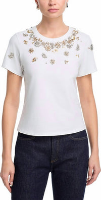 Cinq A Sept - Tumbling Flowers Shrunken Tee