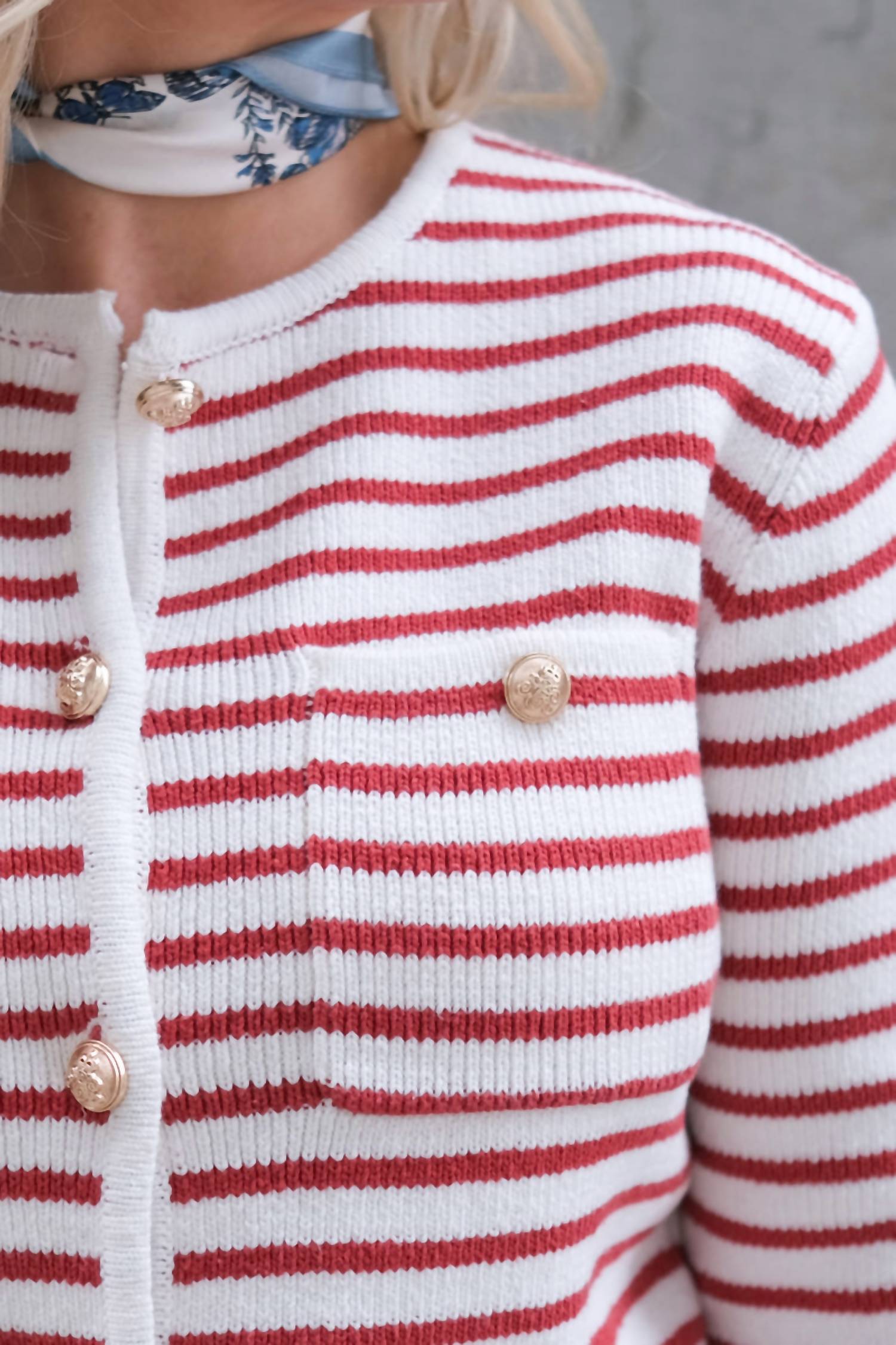 Suncoo - Gabriel Striped Cardigan