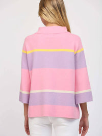 Fate - Mock Neck Stripe Sweater