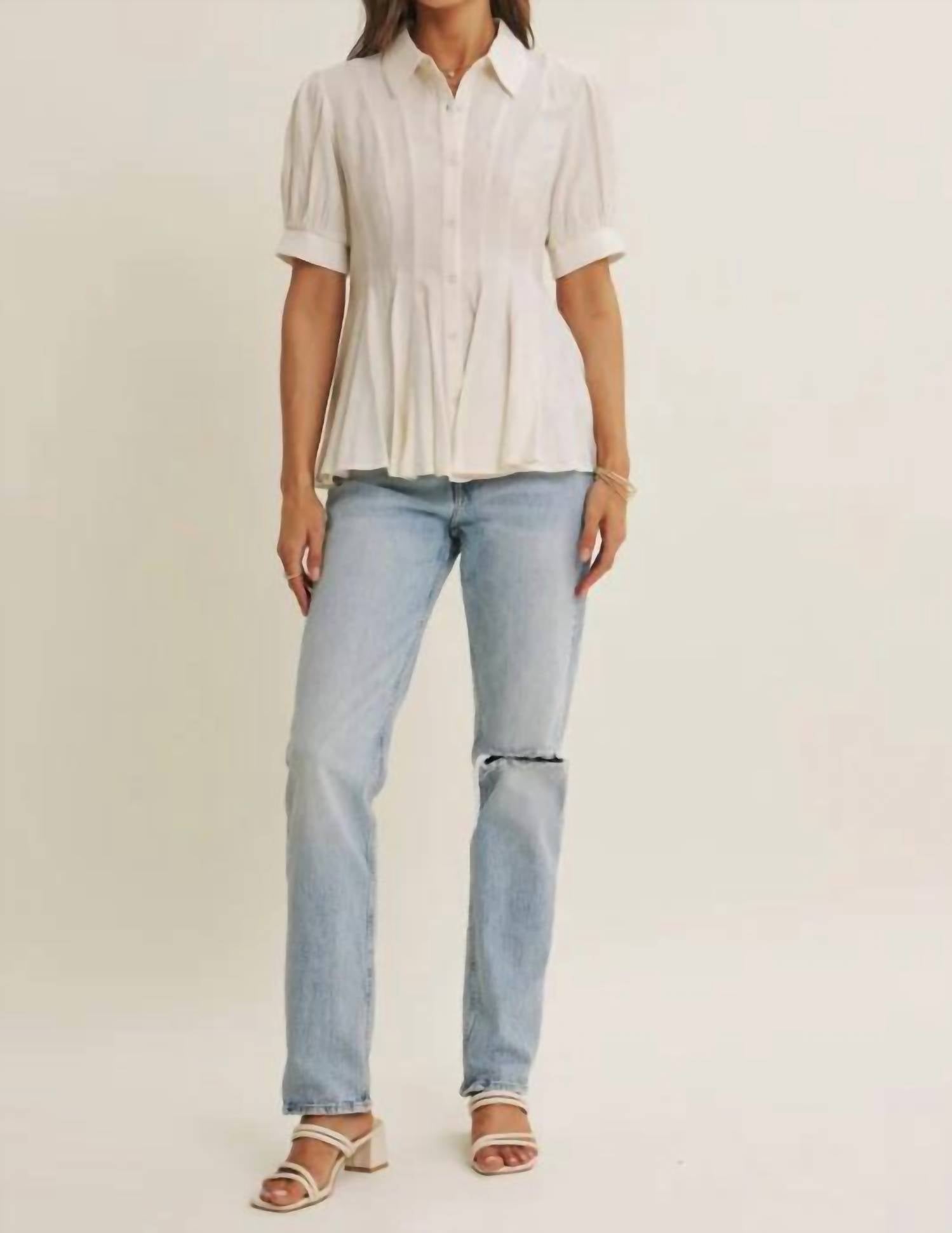 In February - Katie Button-down Top