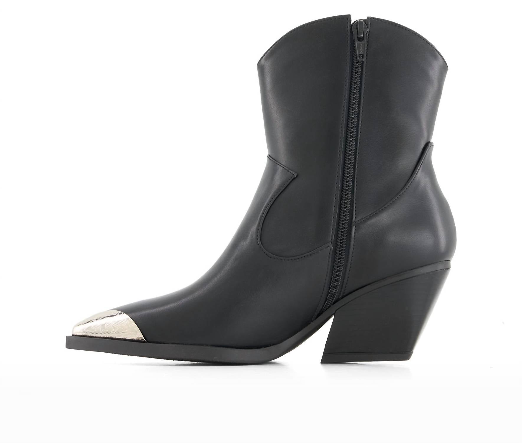 Andrea - Women's Pointed Toe Western Booties