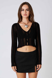 Cla - Long Sleeve Knit Sweater