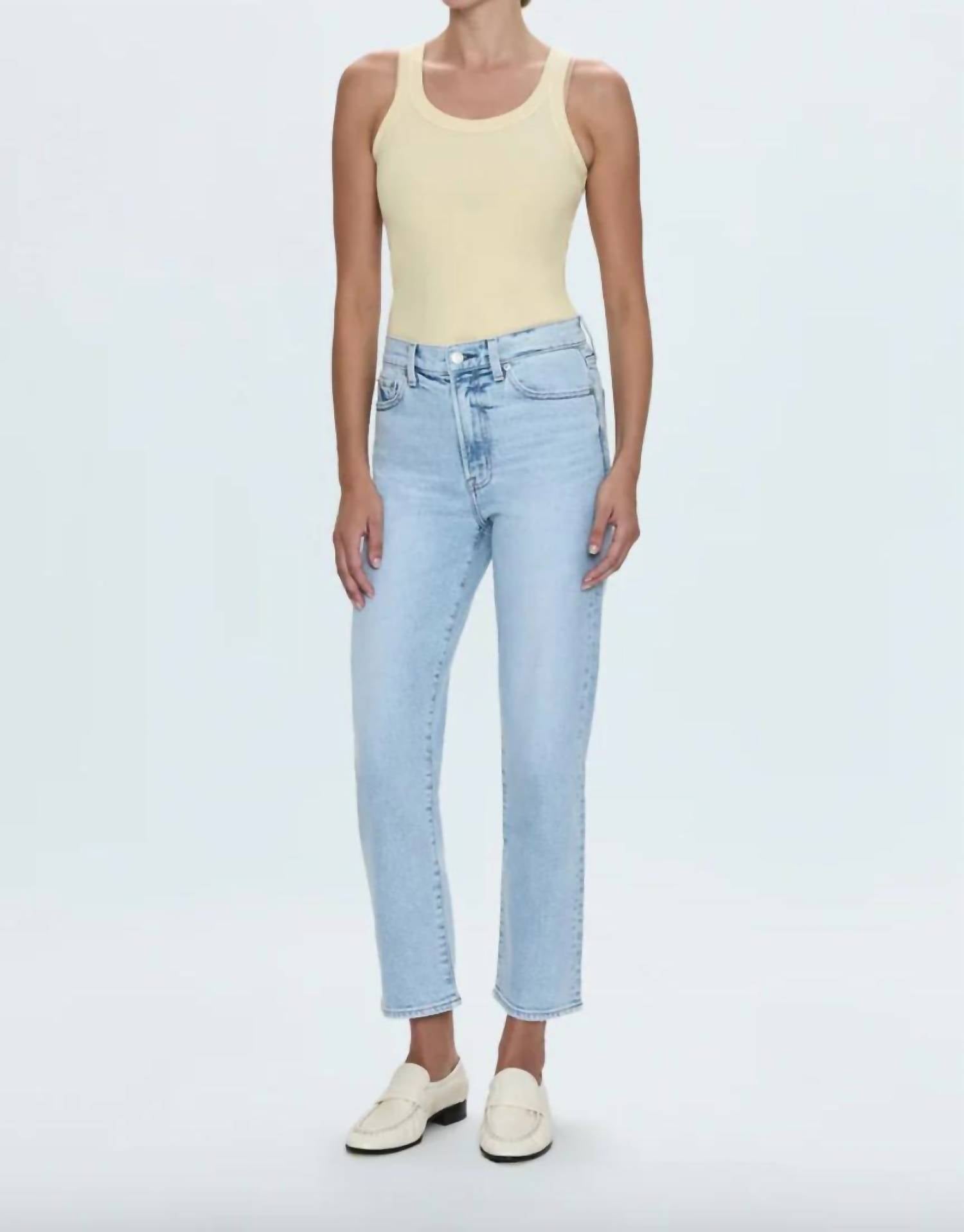 Pistola - Women's Charlie High Rise Classic Straight Ankle Jean