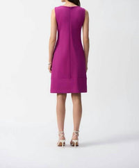 Joseph Ribkoff - Sheath Boat-neck Sleeveless Dress Style