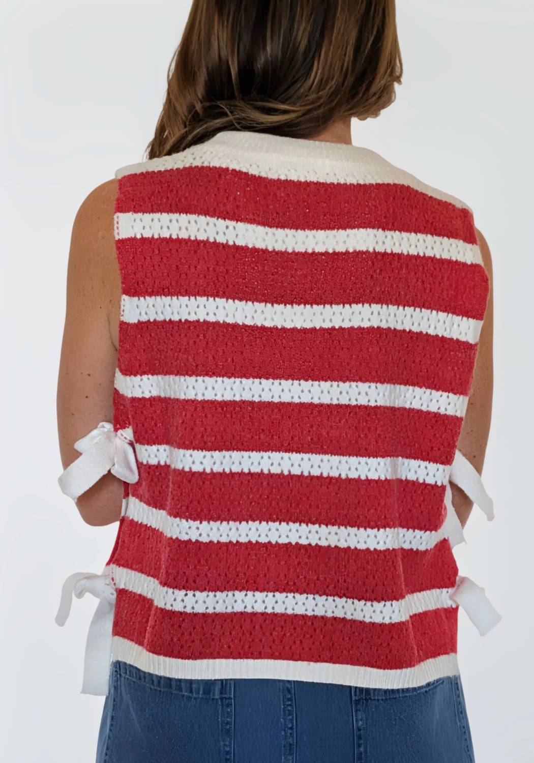 Adora - Striped Sleeveless Knit Tank