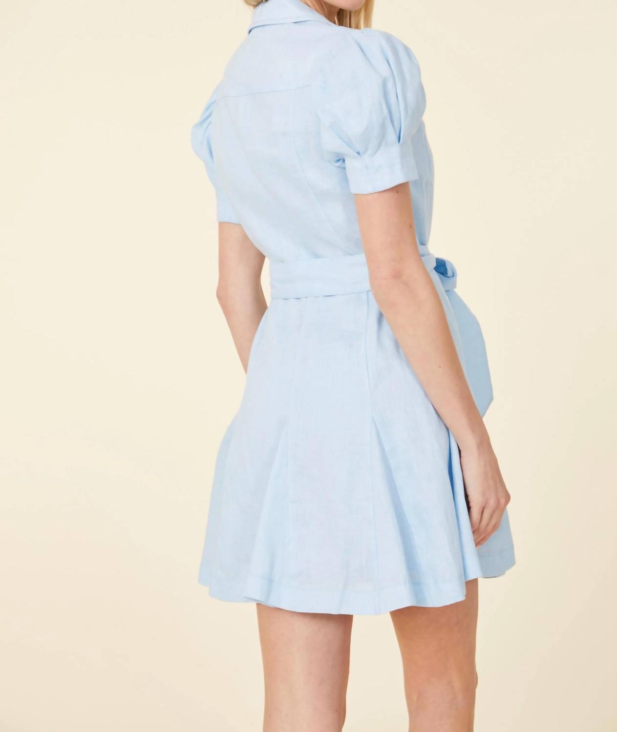 Dolce Cabo - Linen Belted Mini Dress