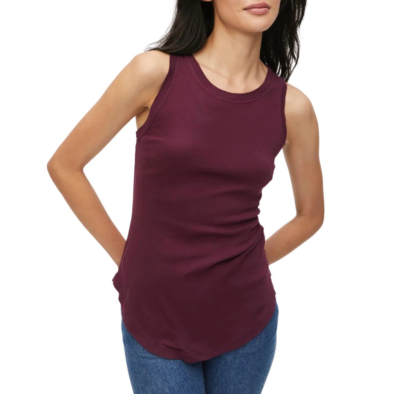Michael Stars Women's Lindsay Tank Top in plum - women's tank top