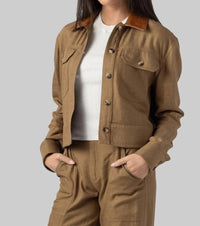 Simkhai - Derby Linen Cropped Utility Jacket