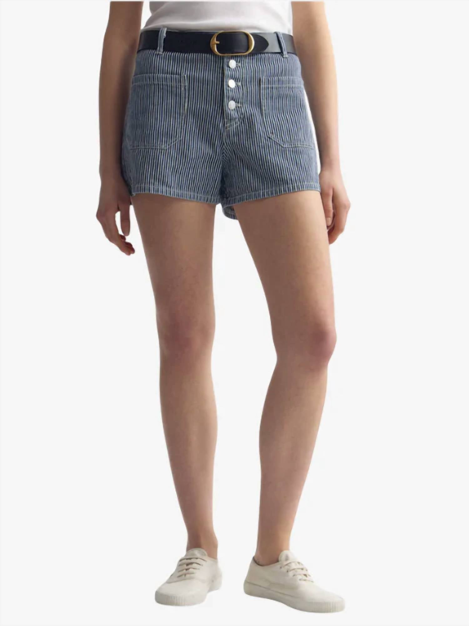 Nili Lotan - Harley Striped Shorts