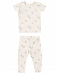 Quincy Mae - Girls Bamboo Short Sleeve Pajama Set
