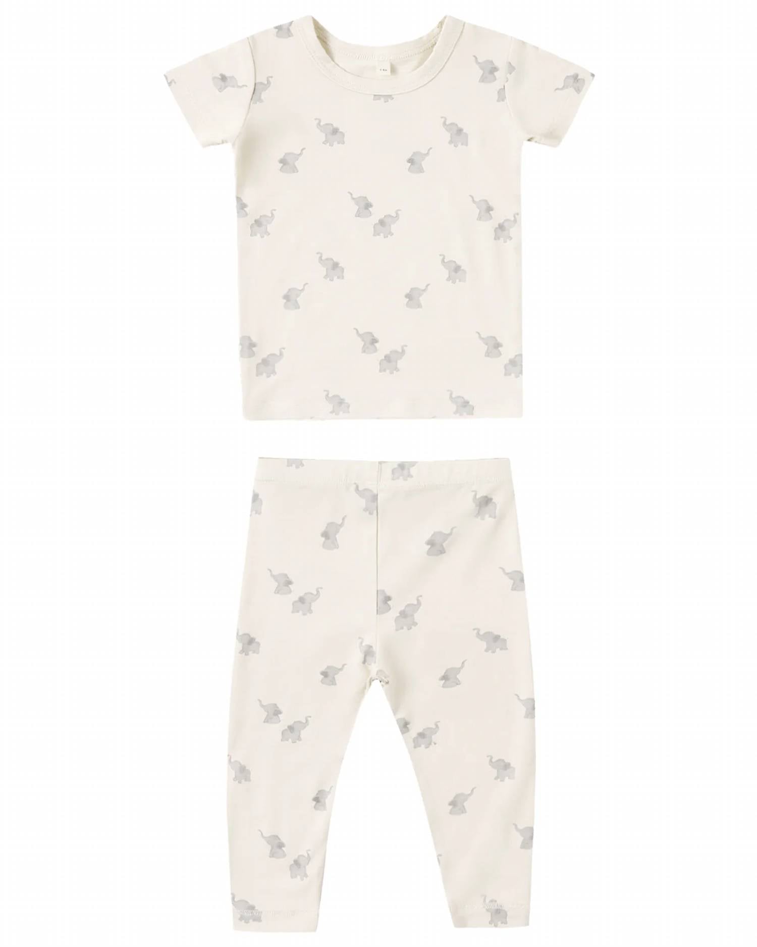 Quincy Mae - Girls Bamboo Short Sleeve Pajama Set