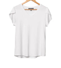 Pine Apparel - Women's Juliana V Neck Short Sleeve Top