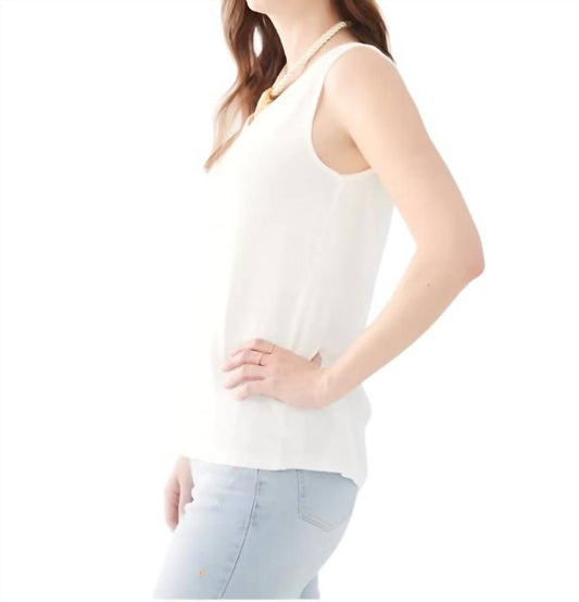 Fdj - Sleeveless V-neck Jersey Top