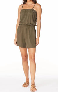 Bobi - Cami Strap Romper - Troops