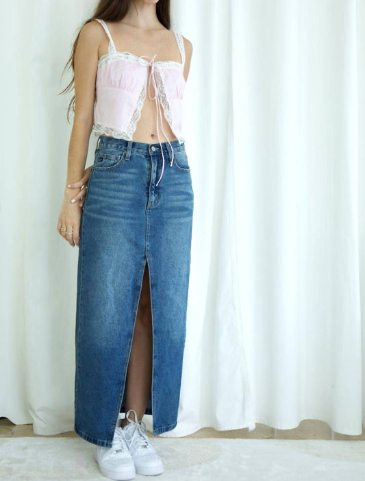 Kancan - Callie Denim Maxi Skirt