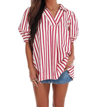 Umgee - Women's Easy Tide Stripe Top