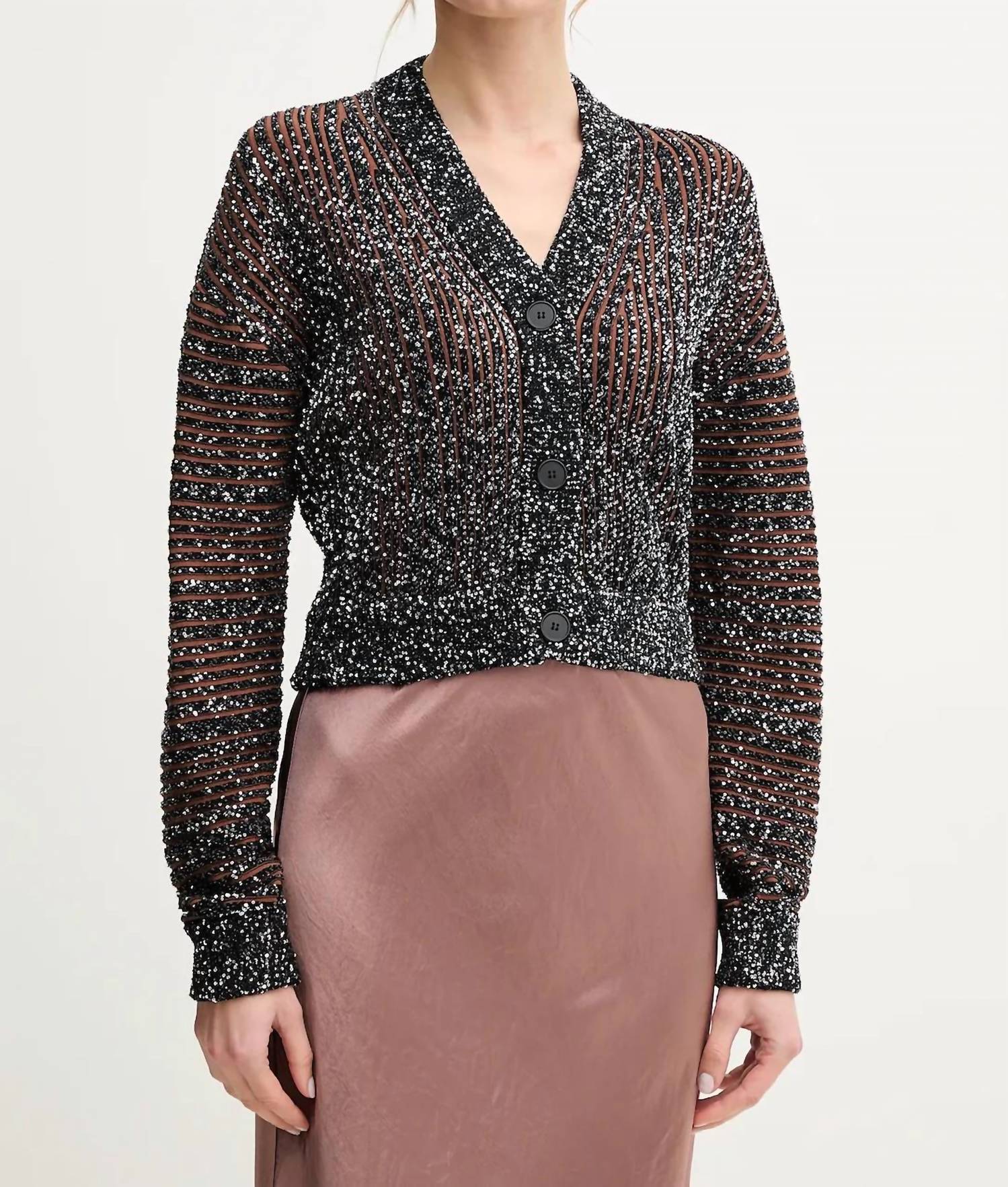 M Missoni - Ribbed Cropped Cardigan