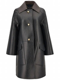Salvatore Ferragamo - Textured Nappa Leather Coat