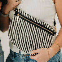 Pretty Simple - Westlyn Diagonal Woven Bum Bag
