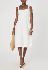 French Connection - Birdie Linen Square Neck Dress