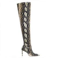 Stuart Weitzman - Women's Ultrastuart 100 Roccia Python Otk Stretch Boots