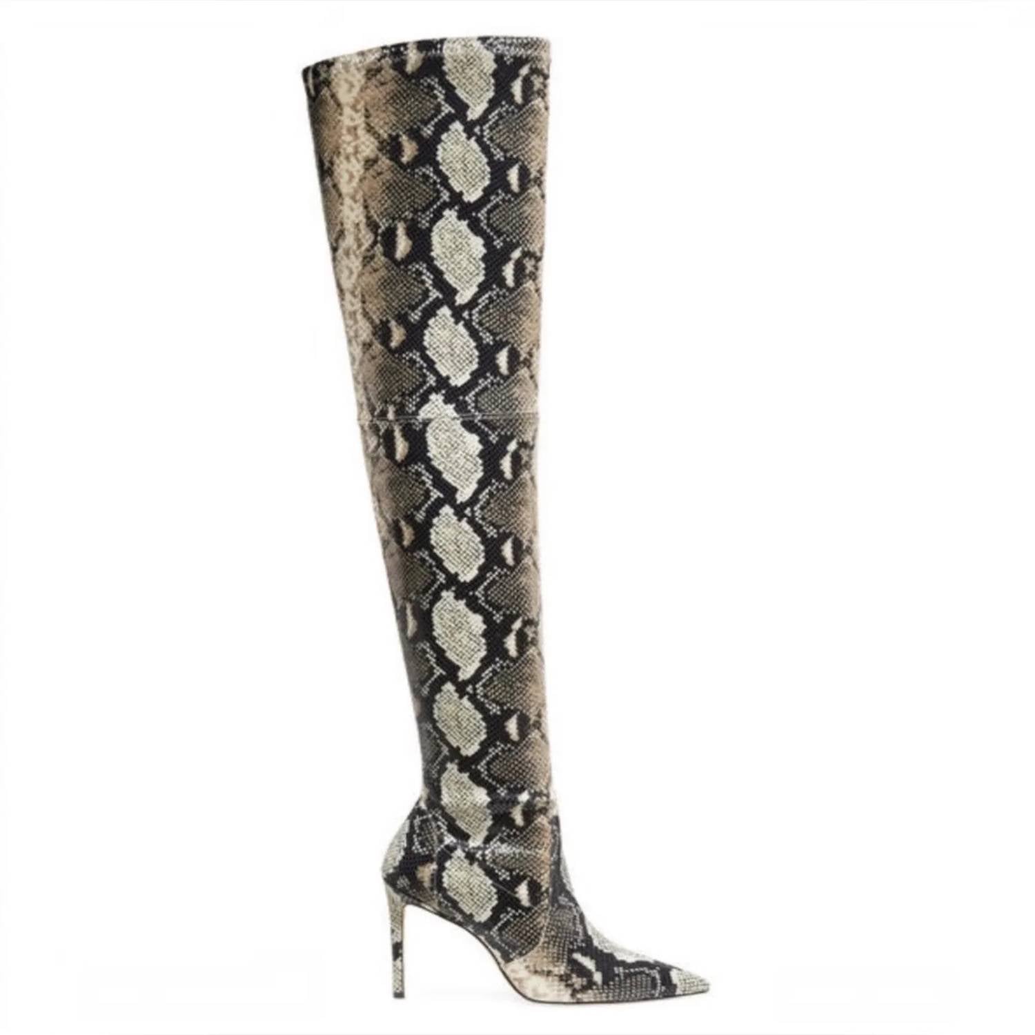 Stuart Weitzman - Women's Ultrastuart 100 Roccia Python Otk Stretch Boots