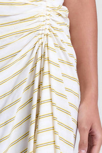 A.L.C. Carolyn Dress in canary stripe - women's dress - view 6