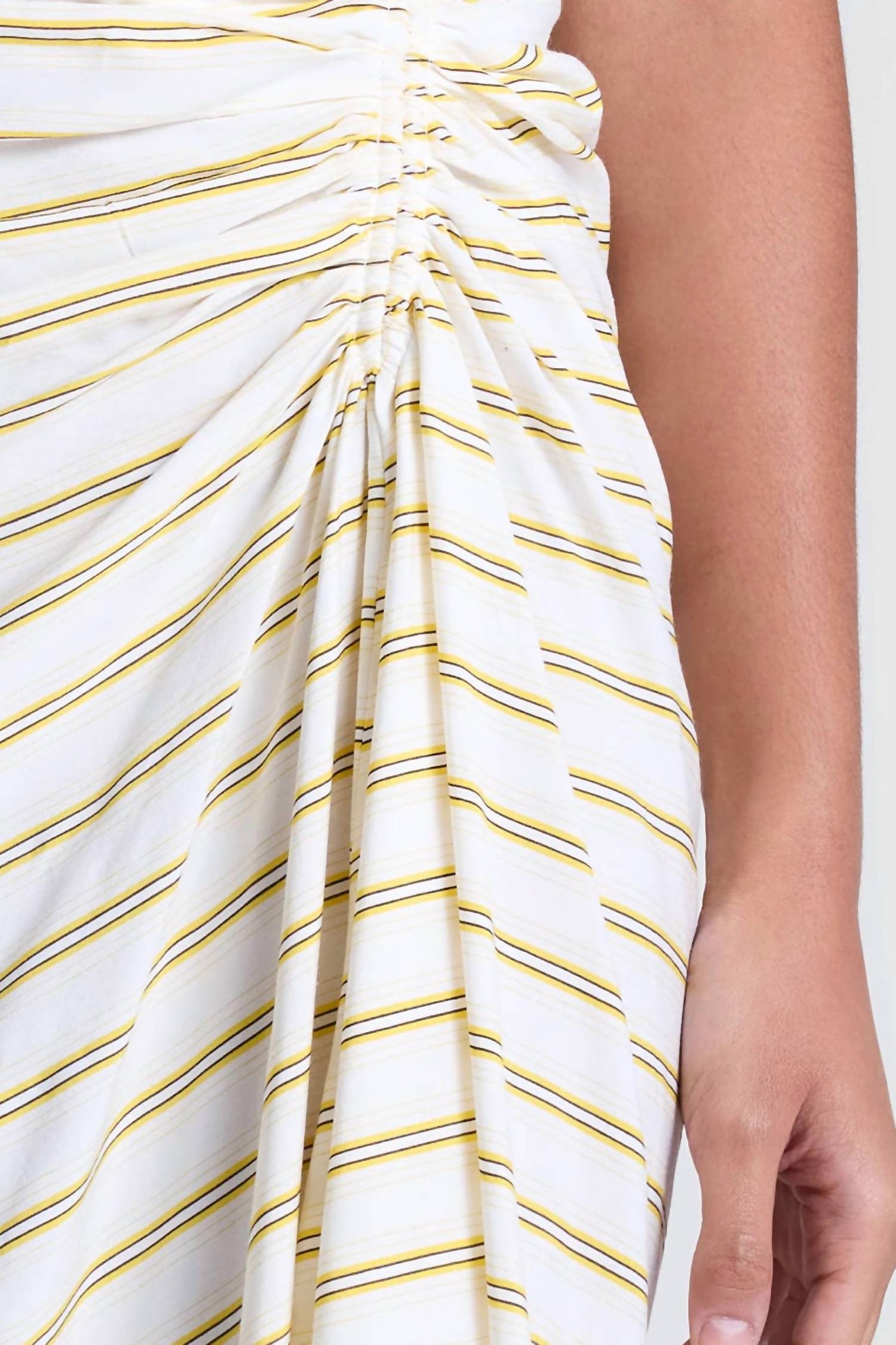 A.L.C. Carolyn Dress in canary stripe - women's dress - view 6