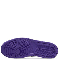 Air Jordan Men's 1 Mid Shoes in black purple white - men's sneaker - view 5