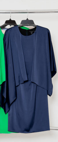 Posh - Capelet Mini Dress With Overlay