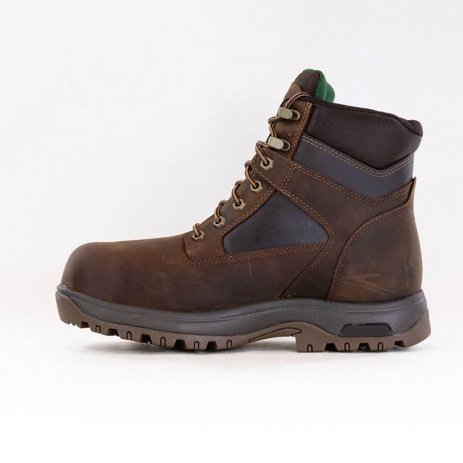 Dunham Men's 8000 Works Waterproof Safety Plain Toe Boots in brown - men's boots - view 6