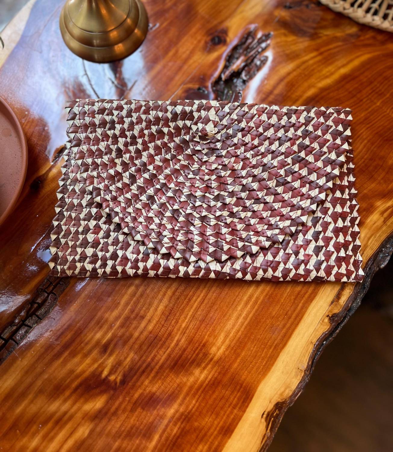 Village Thrive - Women's Rattan Clutch