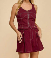 Baby Pink - Tank & Mini Skort Set