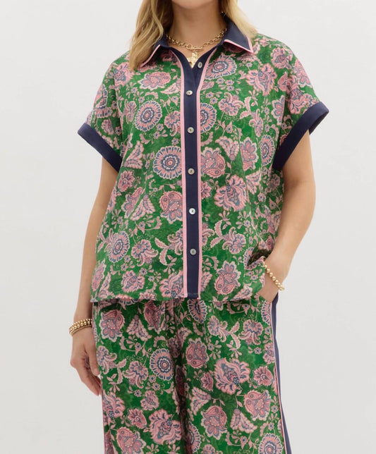 Entro - Sign Of The Times Patterned Shirt