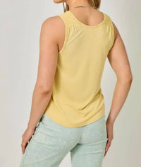 Mystree - Smocked Shoulder Tank Top