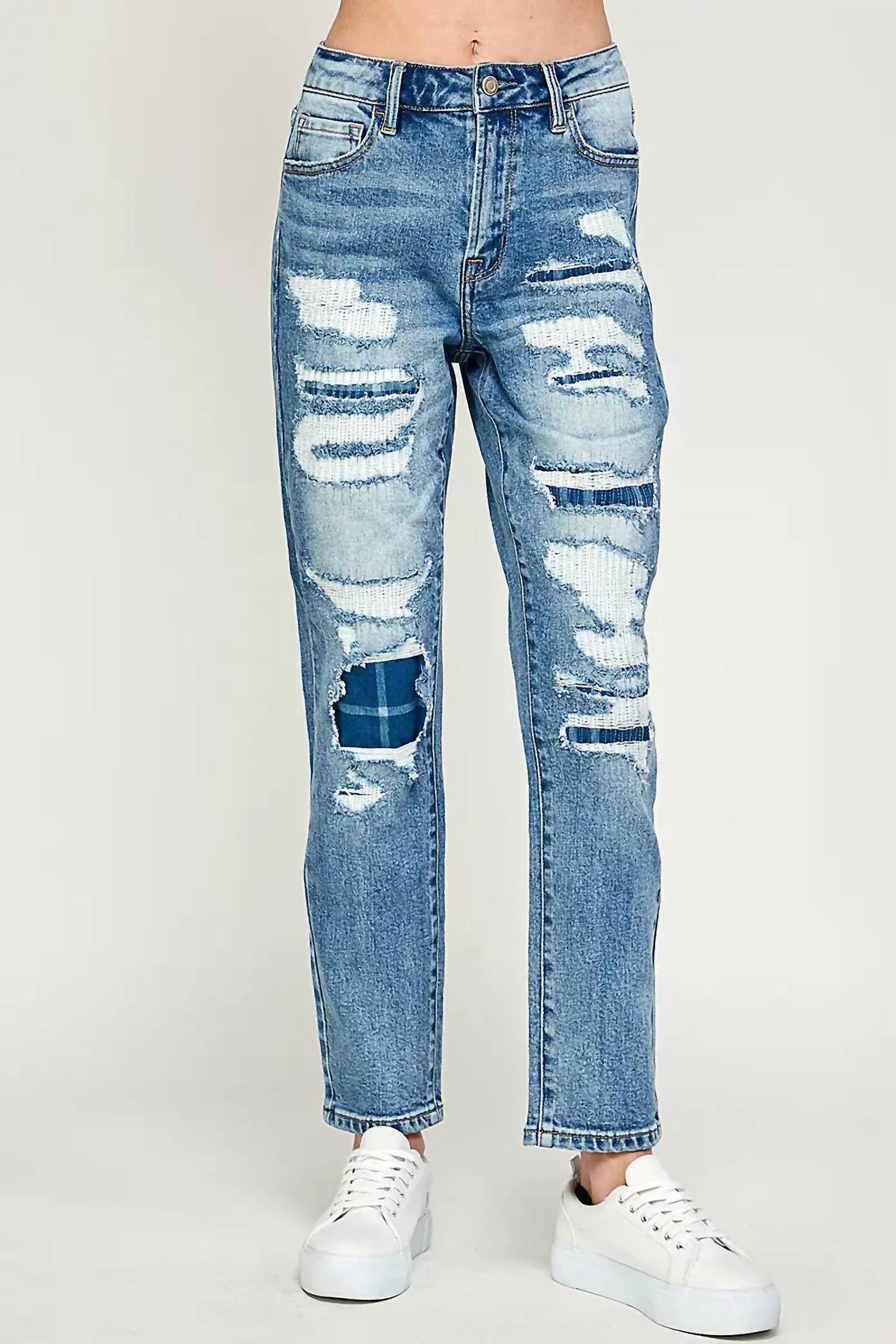 I&M Jeans - Low Rise Tom Girlfriend Stretch Jeans