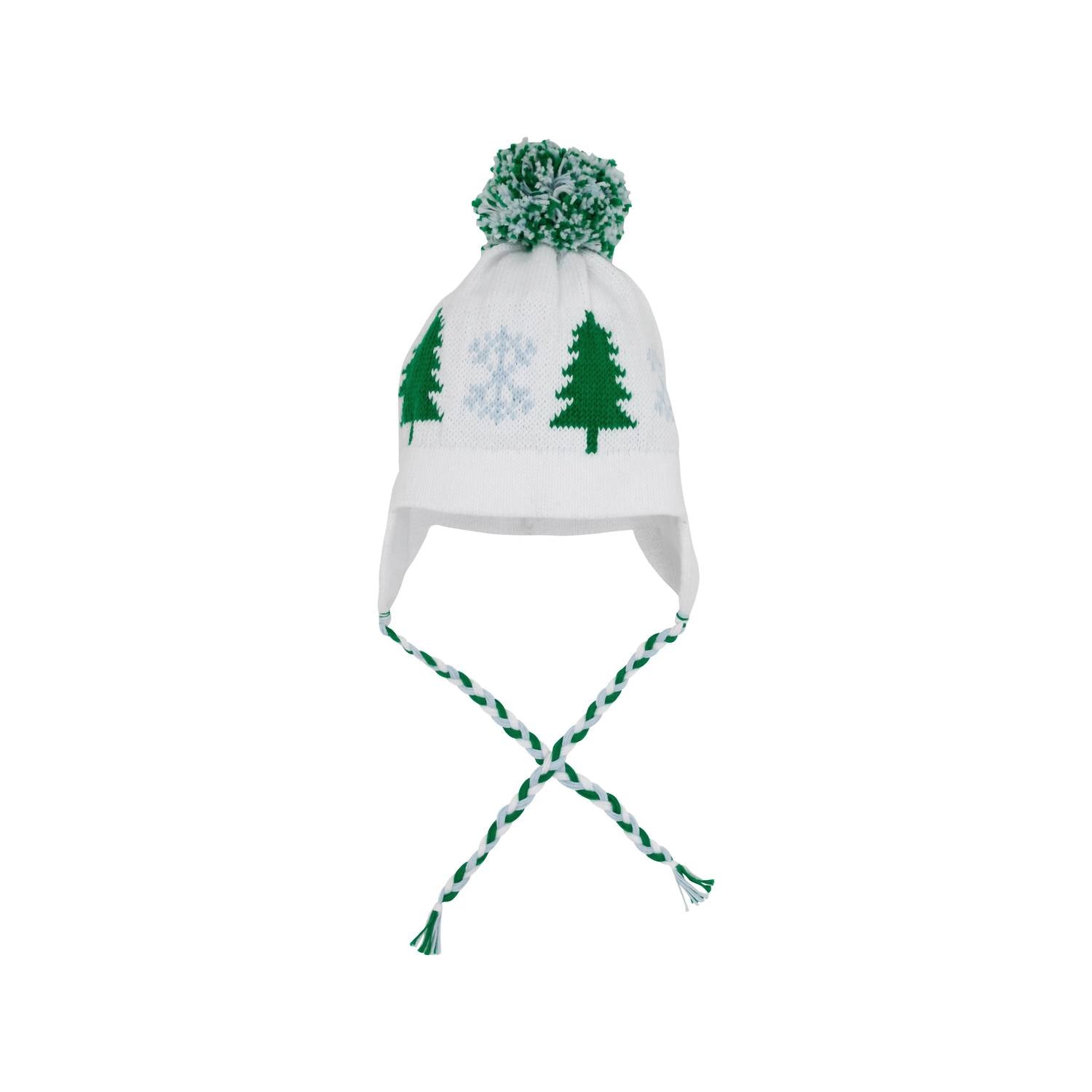 The Beaufort Bonnet Company Kids Parrish Pom Pom Hat in worth ave white - kids' hat